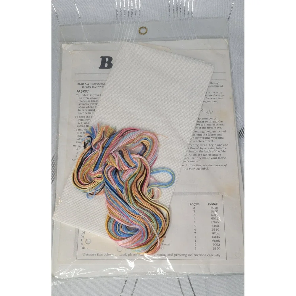 Vintage‎ 1991 Dimensions Baby Hugs Cross Stitch Kit God Loves Little Ones New